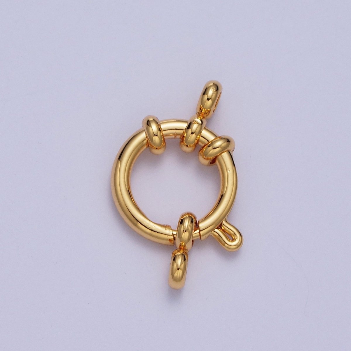 24K Gold Filled 10mm, 12mm Minimalist Sailor Clasps Closure Finding  L-900 L-901