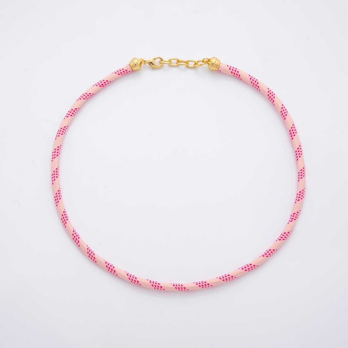 18K Gold Filled Summer Fall 5mm Cotton Cord Paracord Chain 19 Inch Necklace | WA-001 ~ WA-291