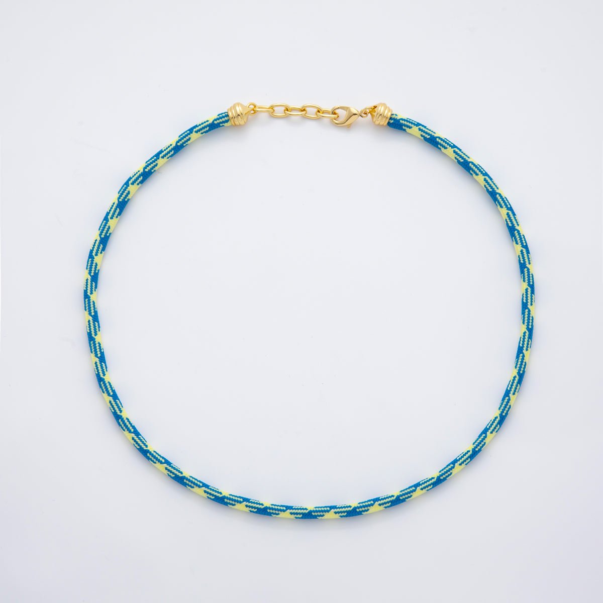 18K Gold Filled Summer Fall 5mm Cotton Cord Paracord Chain 19 Inch Necklace | WA-001 ~ WA-291