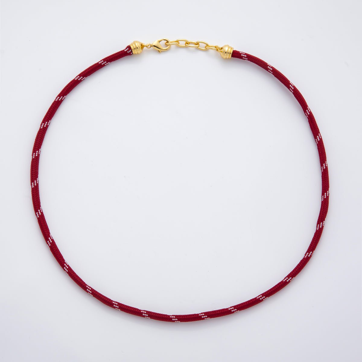 18K Gold Filled Summer Fall 5mm Cotton Cord Paracord Chain 19 Inch Necklace | WA-001 ~ WA-291