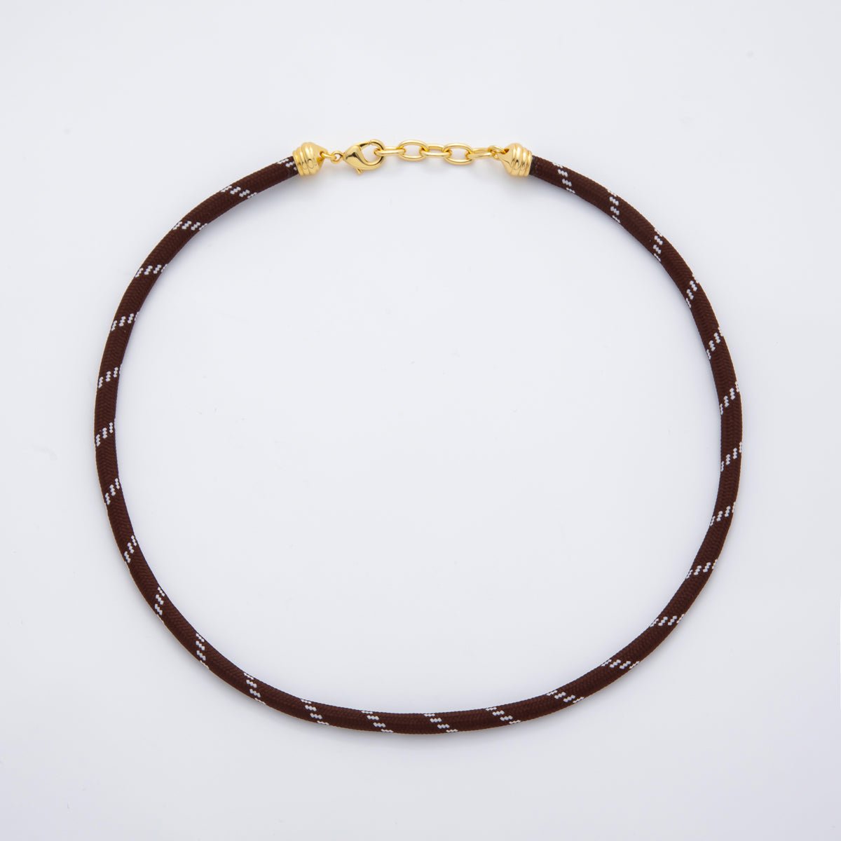 18K Gold Filled Summer Fall 5mm Cotton Cord Paracord Chain 19 Inch Necklace | WA-001 ~ WA-291