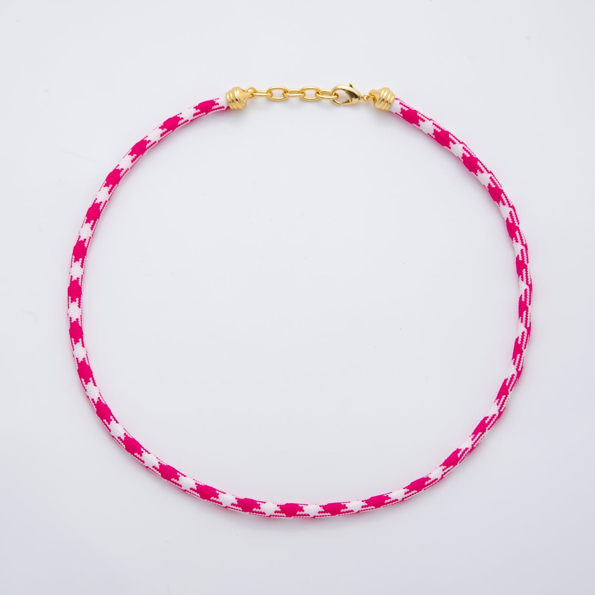18K Gold Filled Summer Fall 5mm Cotton Cord Paracord Chain 19 Inch Necklace | WA-001 ~ WA-291