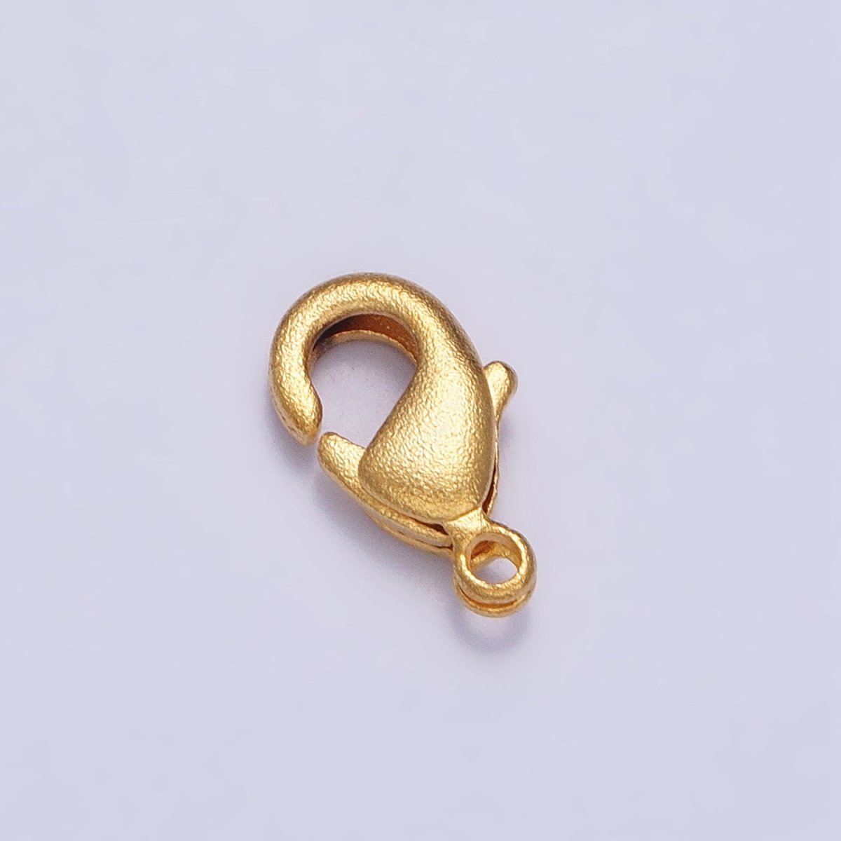 24K Gold Filled Textured Matte 10mm Lobster Clasps Jewelry Closure Supply | Z-087