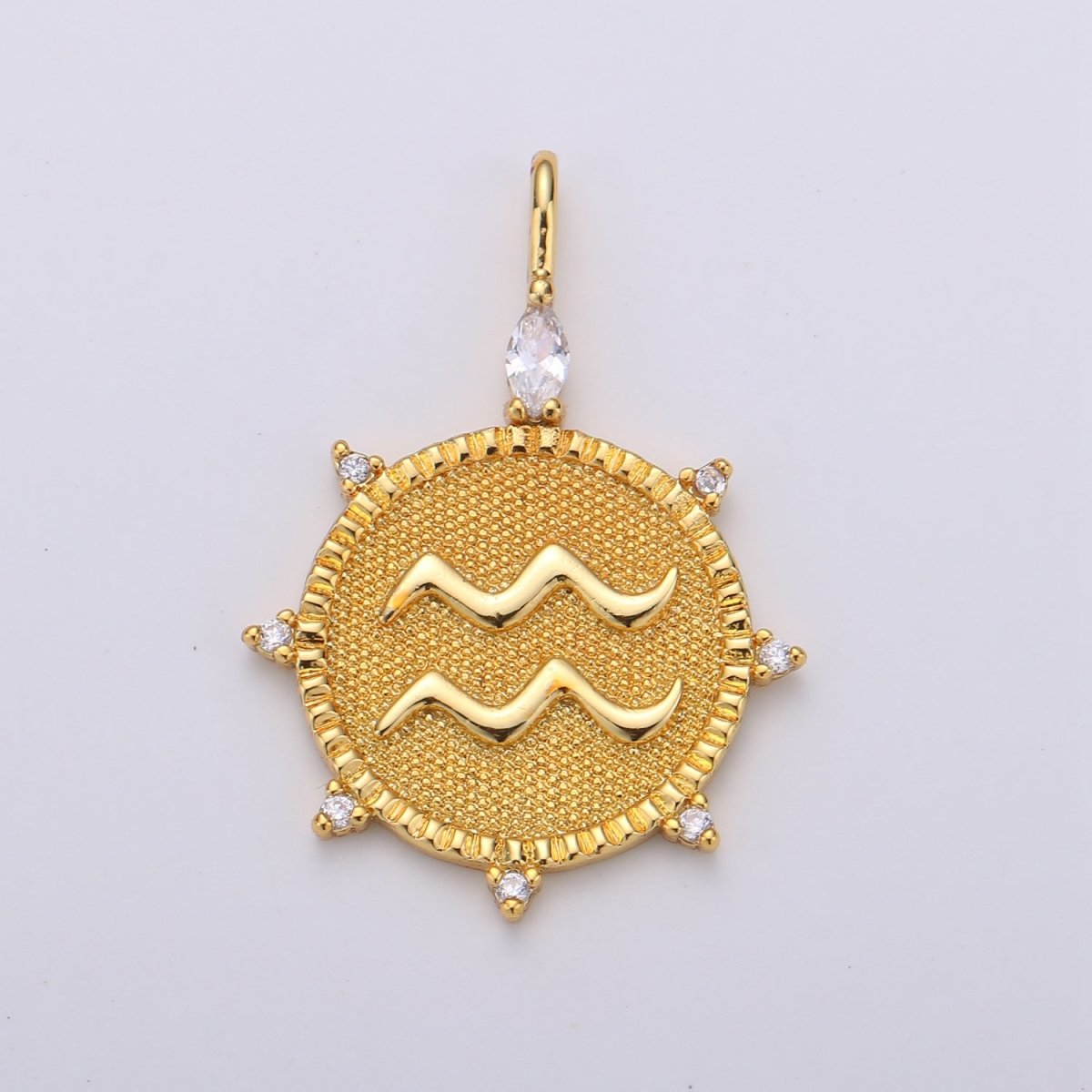 24k Gold Filled Zodiac Charms, Astrology Charms, Zodiac Necklace Charms, 12 Zodiac Charms for Jewelry Making Supply A-A1785-A-A1790