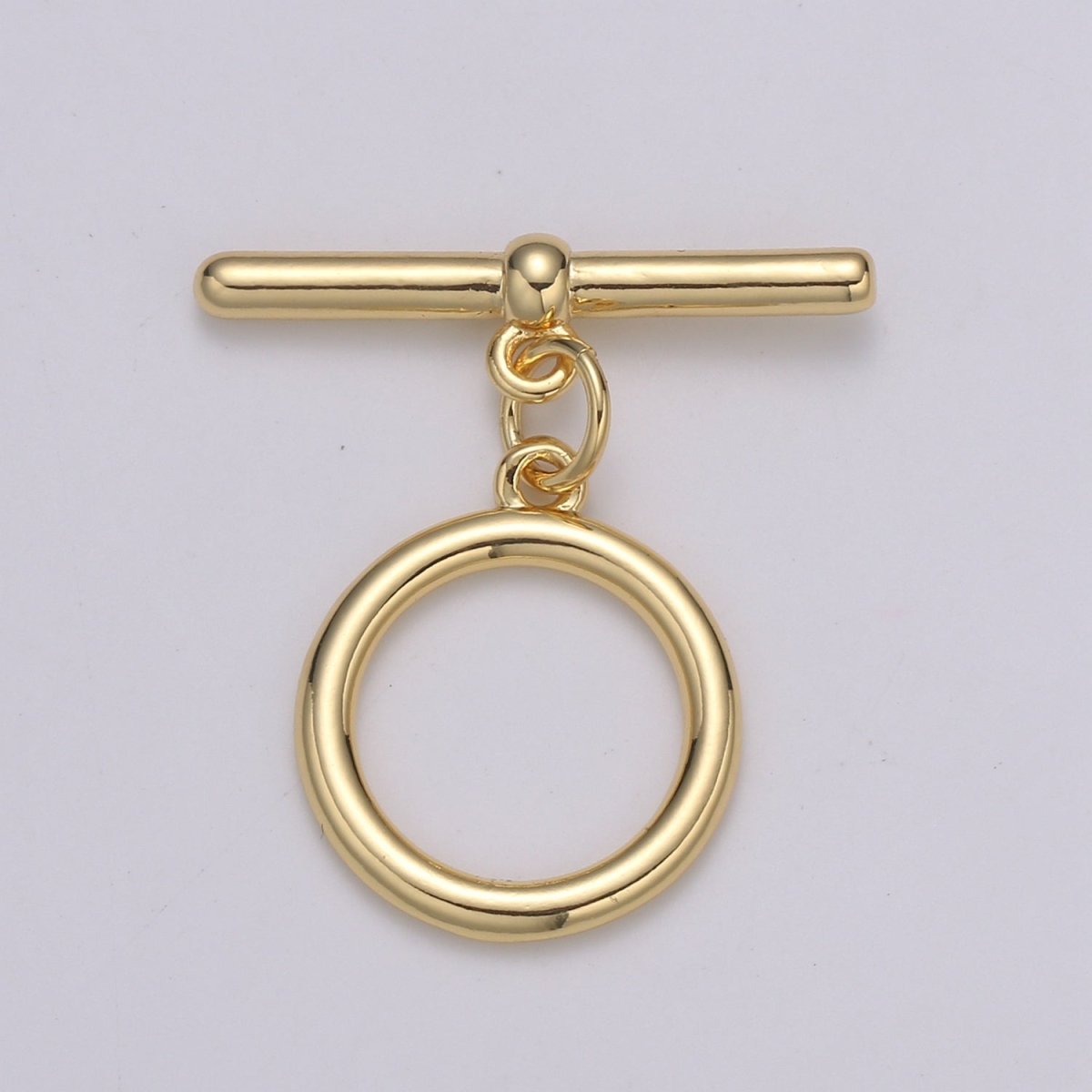 24K Gold Toggle Clasp with jump ring chose color-Gold, Rose Gold Black, Silver OT Clasp for Jewelry Making Supply L-140 L-214 L-215 L-216
