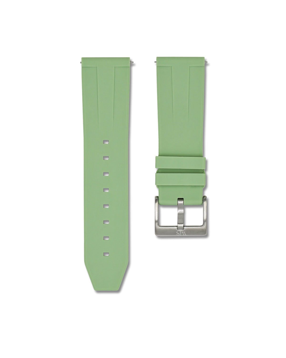 Sage Green Quick Release Rubber Strap 24mm