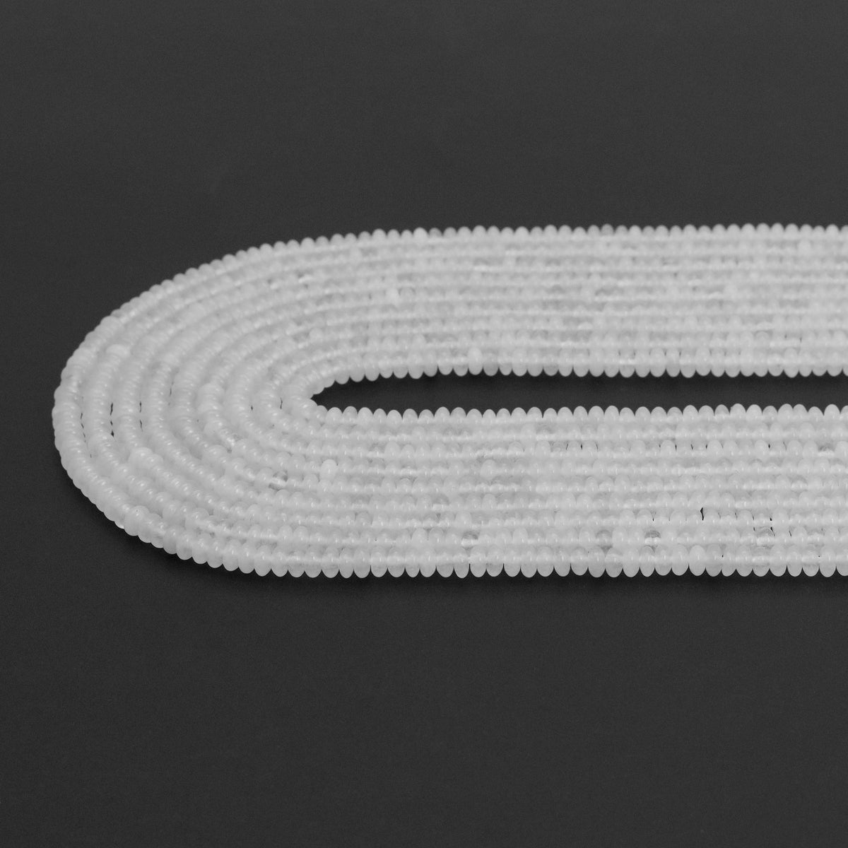 2x4mm Rondelle Smooth Quartz Beads, Sku#U1956