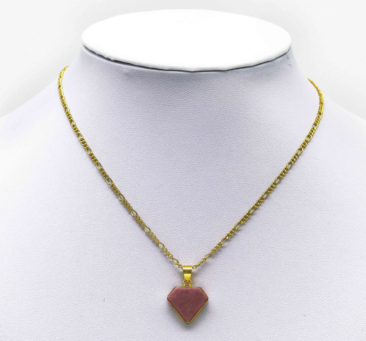 Labradorite/Lapis/Moonstone/Amazonite Diamond Shape Gemstone Pendant, Sku#LY19