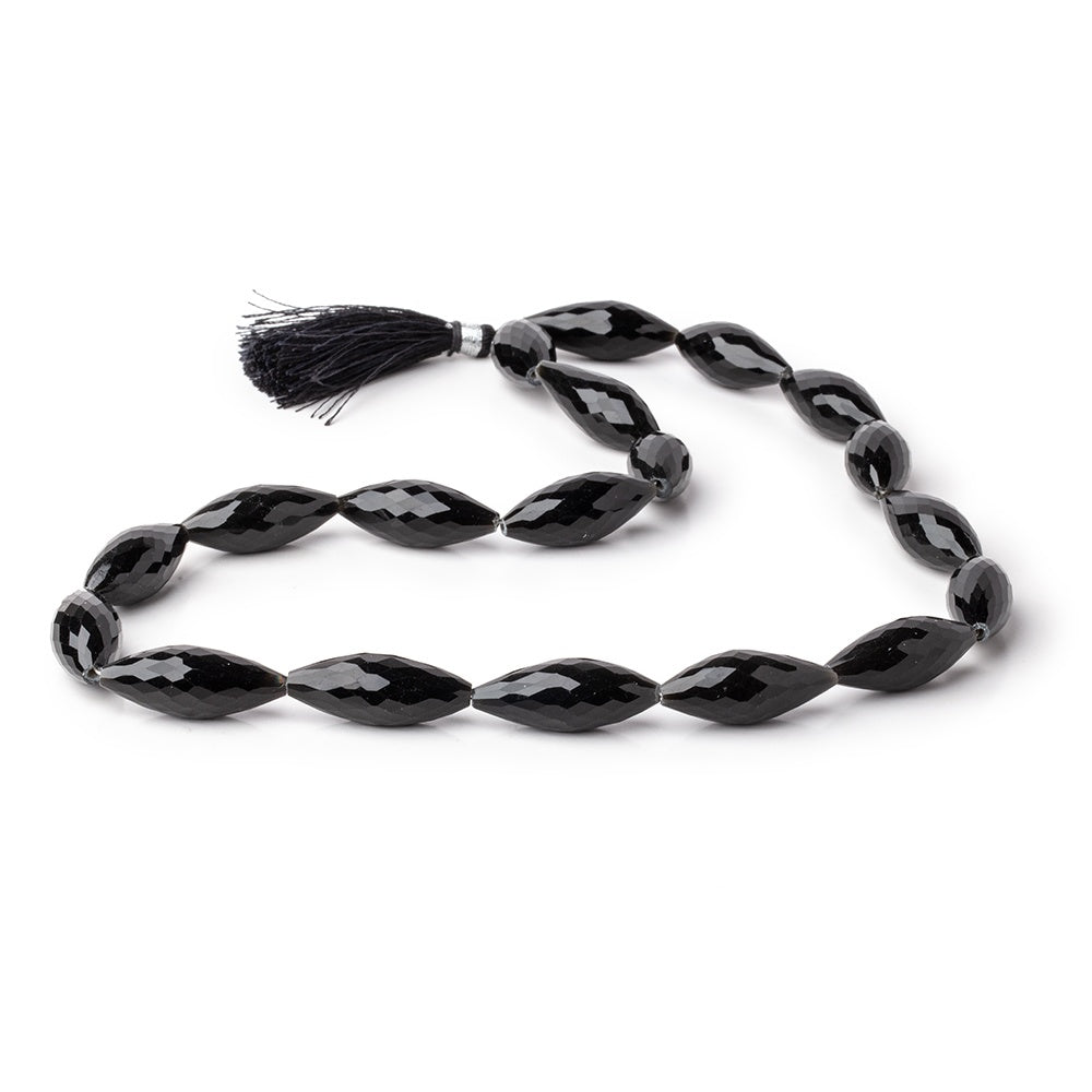 25x10mm Rainbow Obsidian Faceted Marquise Beads 18 inch 19 pieces
