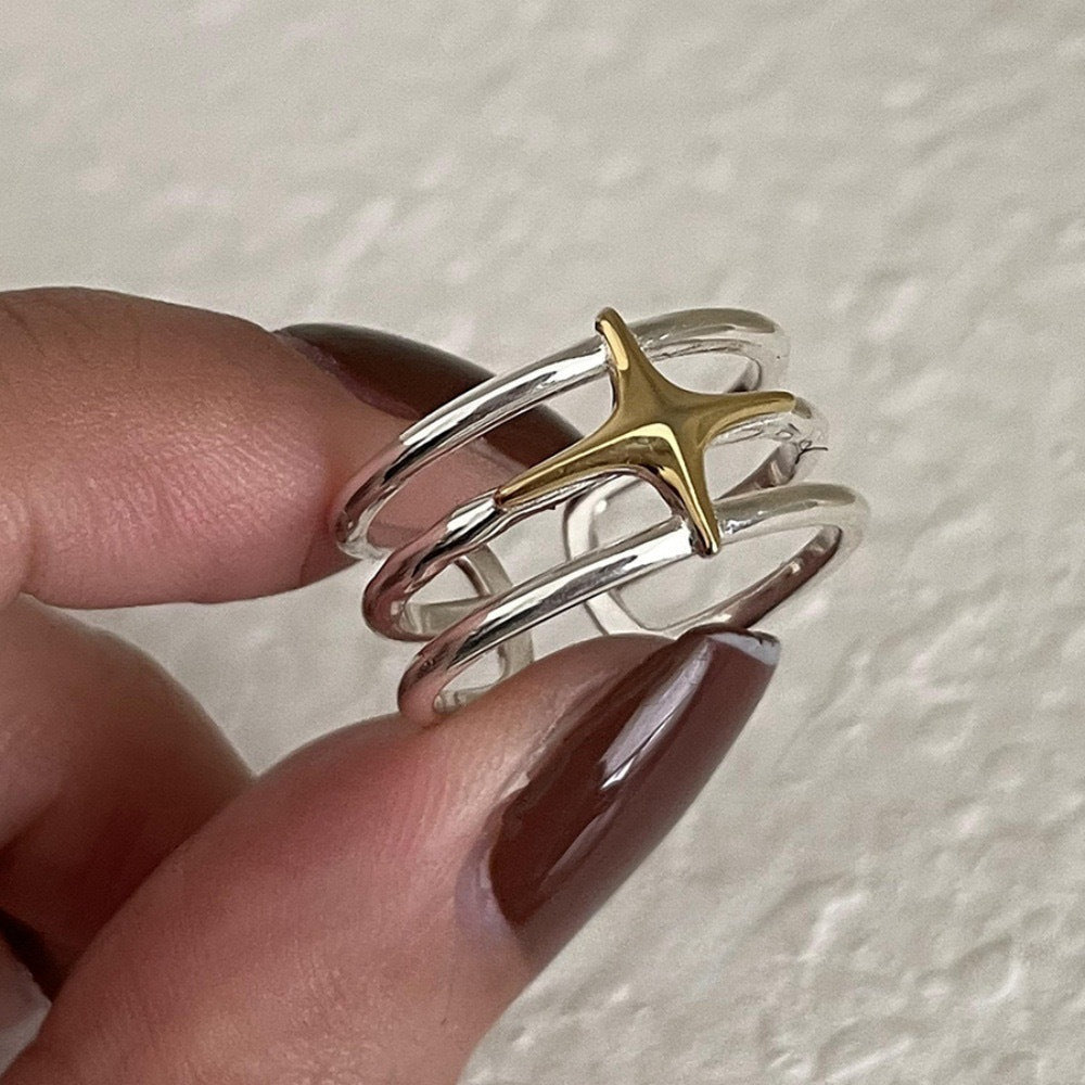 S925 Silver Rings Women, Minimalist Luxury Non-Fading Vintage Statement Rings
