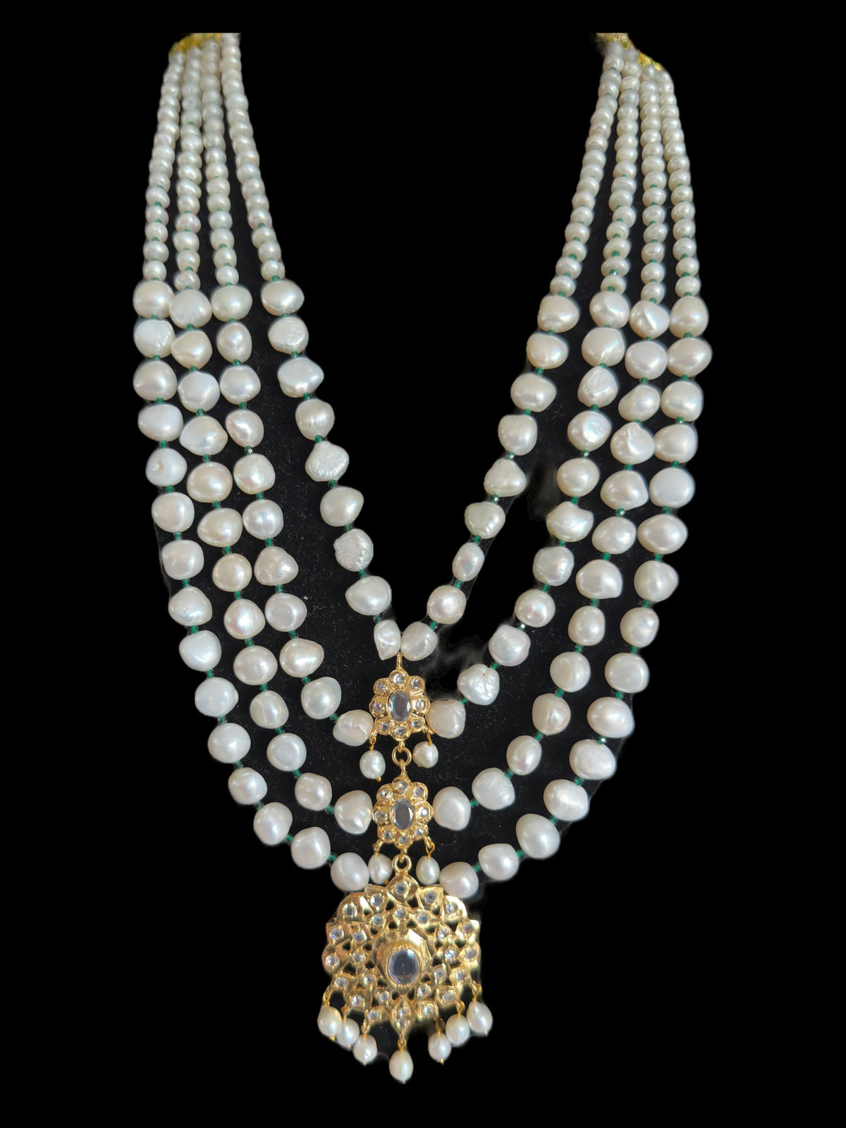 DLN71 Fresh water pearls Rani haar ( SHIPS IN 4 WEEKS )