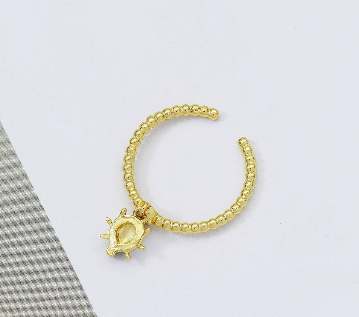 Enamel Ladybug Adjustable Ring, Sku#LD246