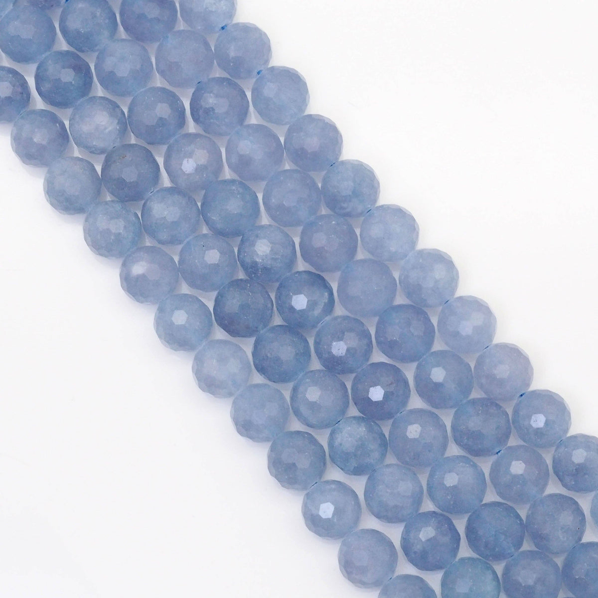 Genuine Round Faceted Aquamarine, 6mm/8mm/10mm, Sku#U1637