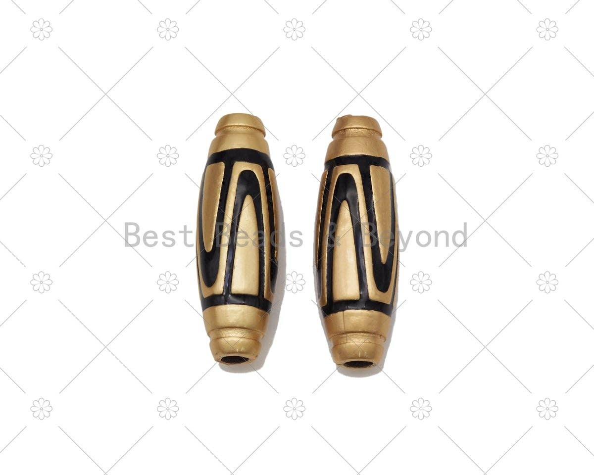 Enamel Barrel Shape Spacer Beads, Sku#L646