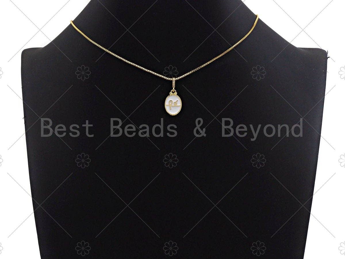 Enamel Oval Shape Charm Pendant, Gold Finish, Red/Black/Pink/White Oval Coin Charm, 11x17mm, sku#JL06
