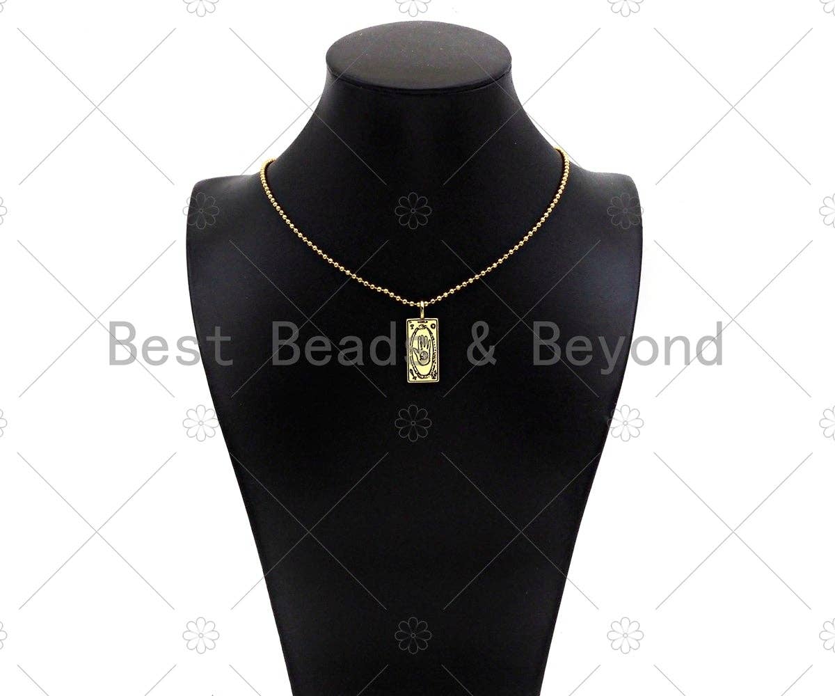 Star Sun Hamsa Hand Dog TagPendant, Z1378