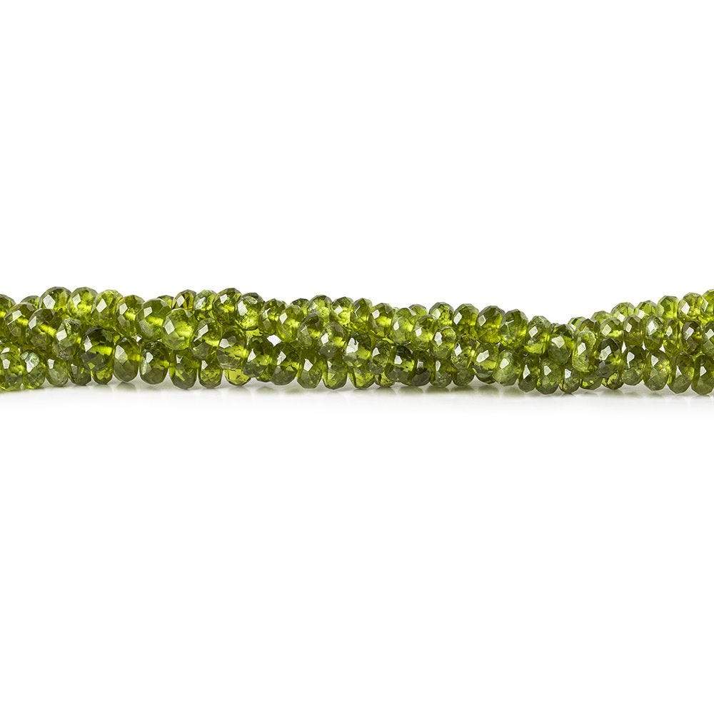 3-5mm Idocrase Faceted Rondelle 18 inch