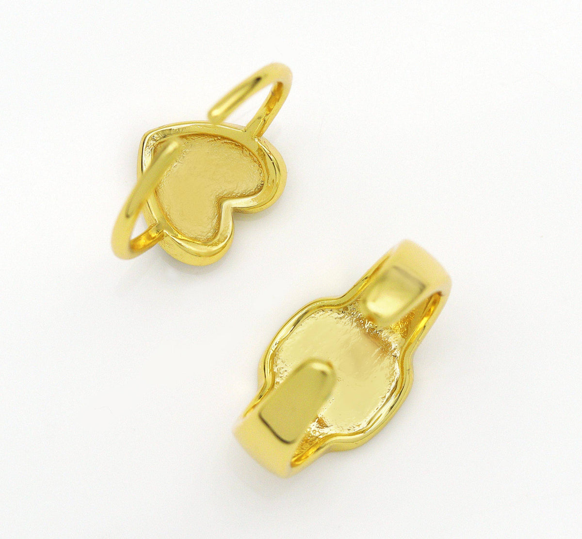 Gold Mosaic Title Heart Ring, Sku#FH202