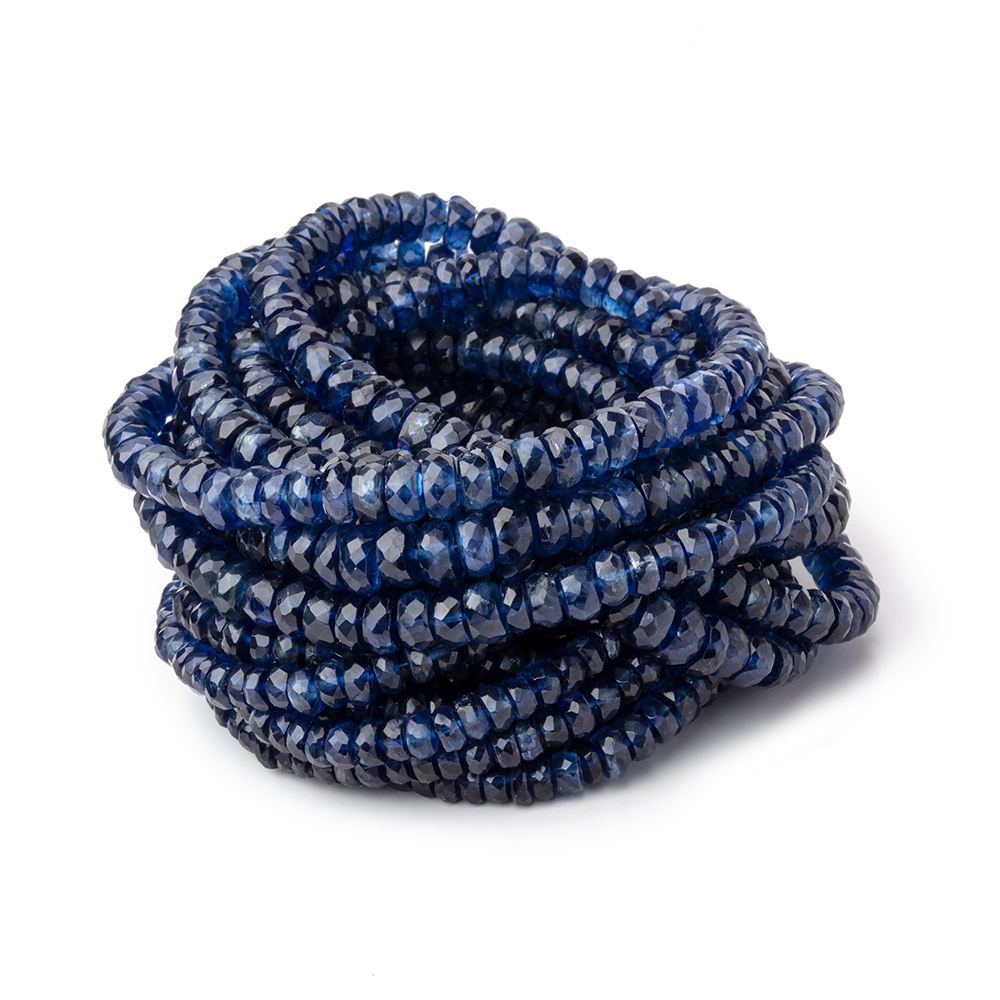 3.5-5.5mm Kyanite Faceted Rondelle Beads 17 inch 190 pieces AA