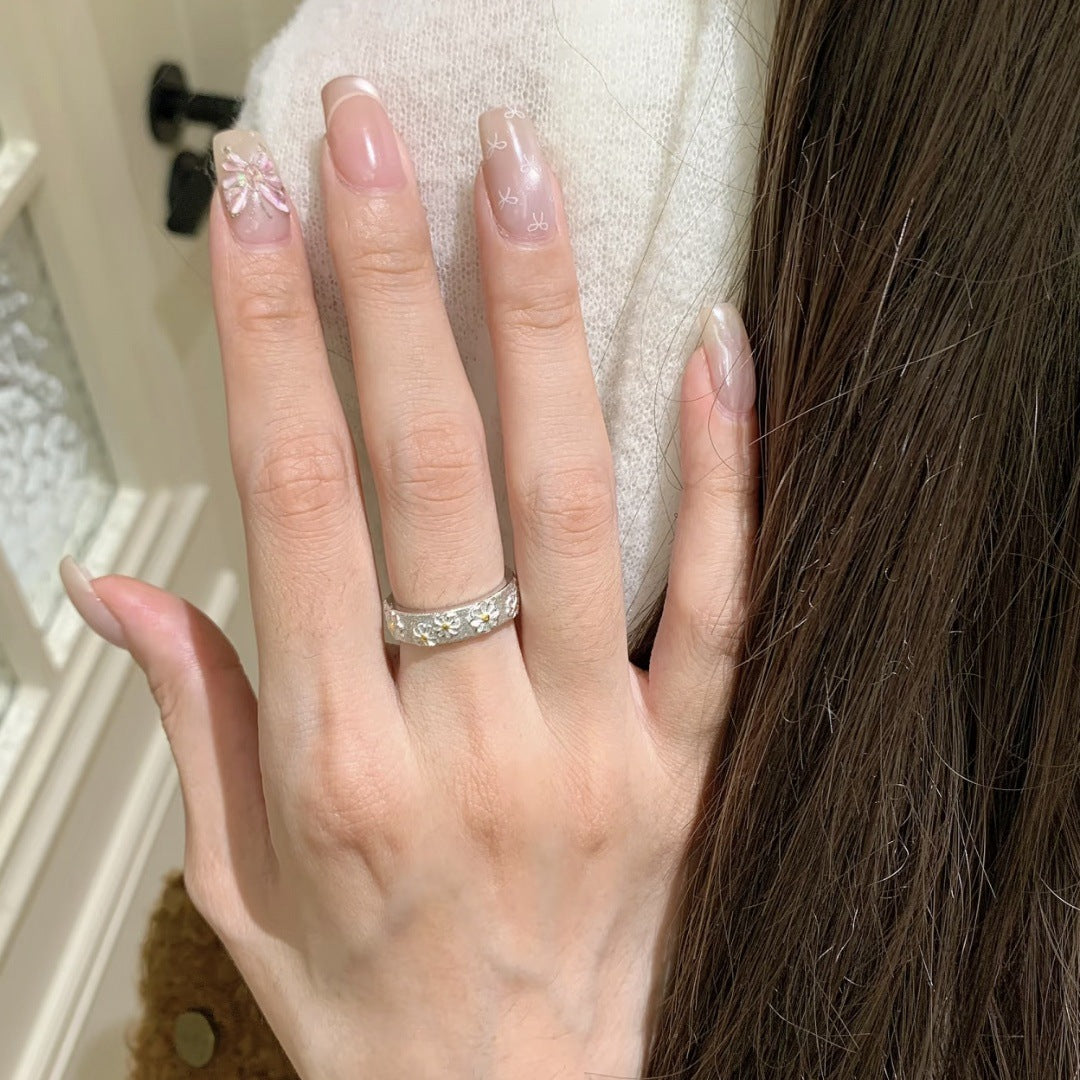 Fashionable Brushed Ring For Women