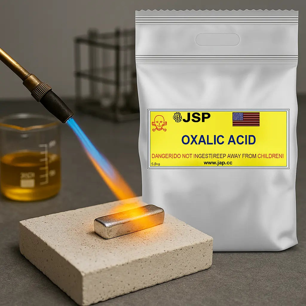 Oxalic Acid Powder – 2 lb Bag | Metal Cleaner, Rust Remover, and Refining Agent