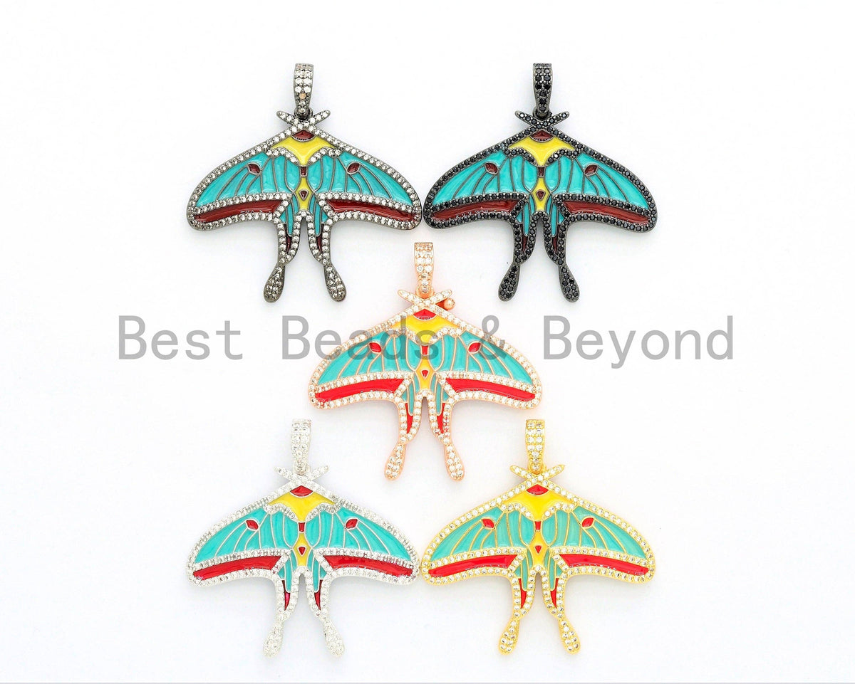 NEW Enamel Colorful Kite Shape Pendant,CZ Micro Pave Oil Drop Kite pendant,Enamel pendant,Enamel Jewelry,35x41mm,sku#F588