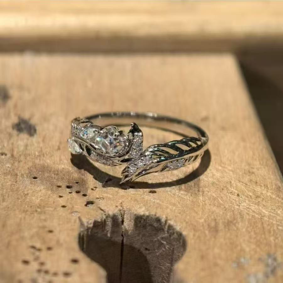Celestial Star Open Ring, Elegant Light Luxury High-End Jewelry For Daily Wear