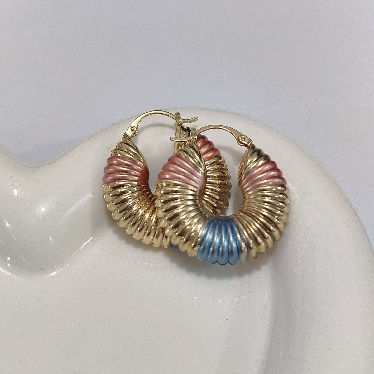 European And American Trendy Womens Copper Earrings