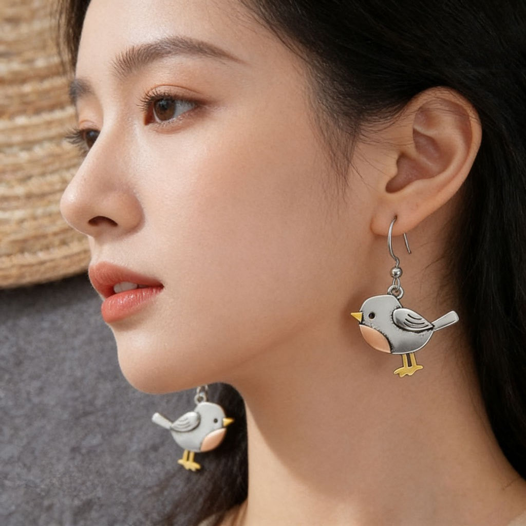 Jewelry Women's Bird-shaped Pendant Earrings
