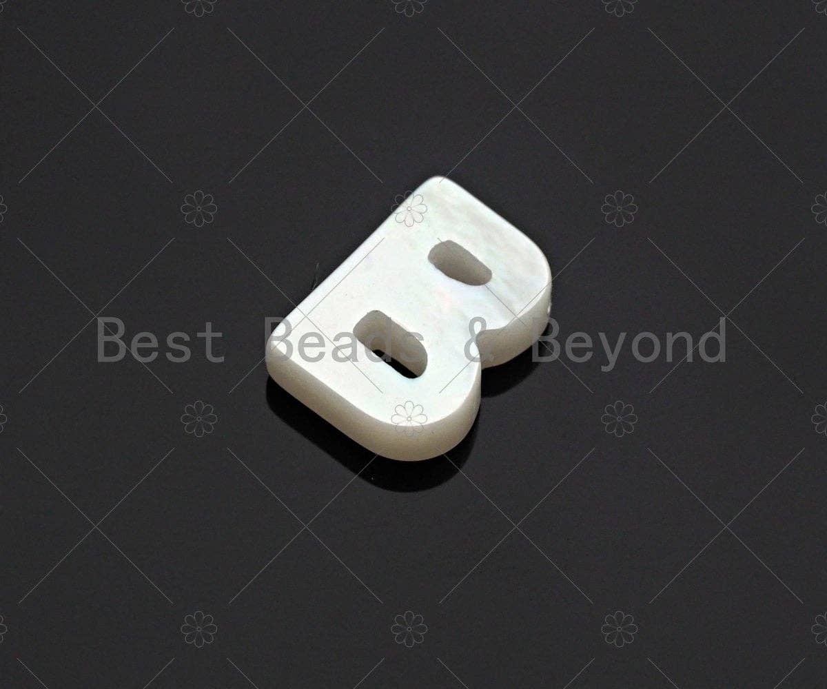 High Quality Mother of Pearl Initial Number Charm, Alphabet charm, sku#T154