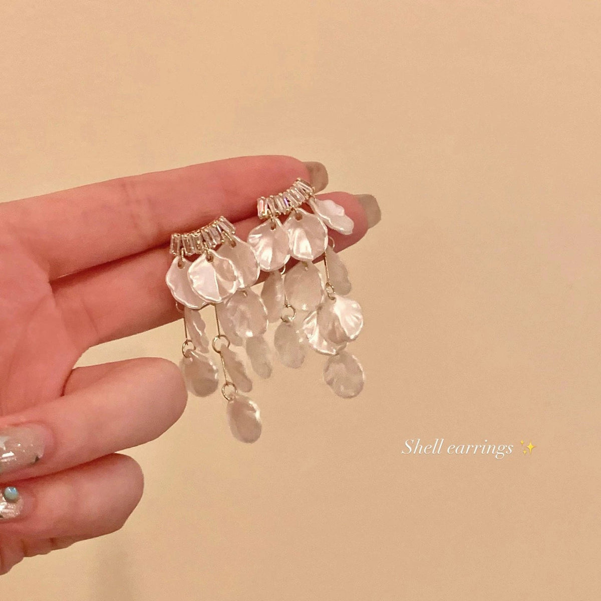 Elegant Pearl Flower CZ Stud Earrings For Women, Dainty Rose Gold Plated Enamel Flower Pearl Earrings, Luxury Minimalist Bridal Wedding Jewelry Gift