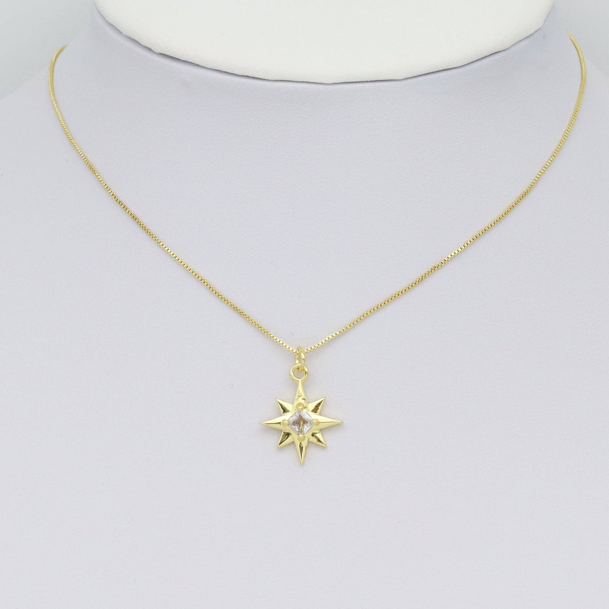 North Star with Diamond Center Charm, Sku#LK937