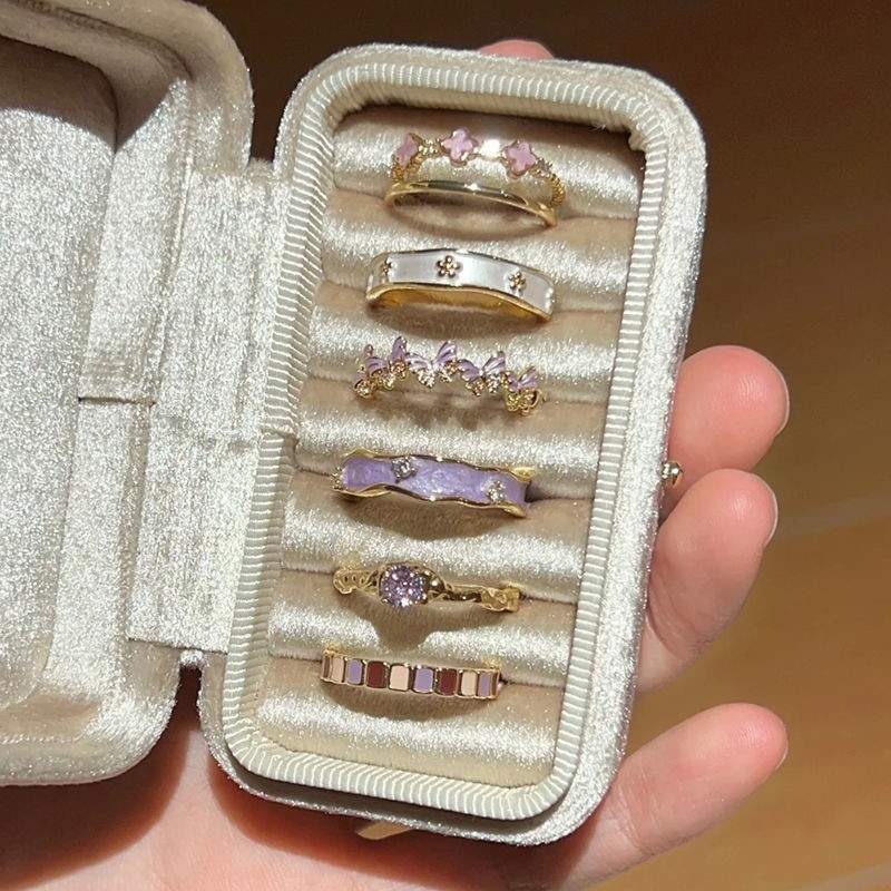 Exquisite Enamel Colored Glaze Ring For Women, 3D Butterfly, Versatile & Fashionable, S925 Silver-Plated, Adjustable Opening, Index Finger Ring