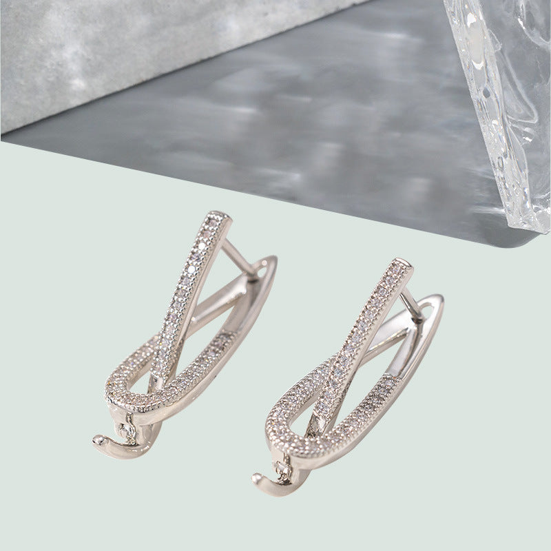 Geometric Copper Micro Earrings