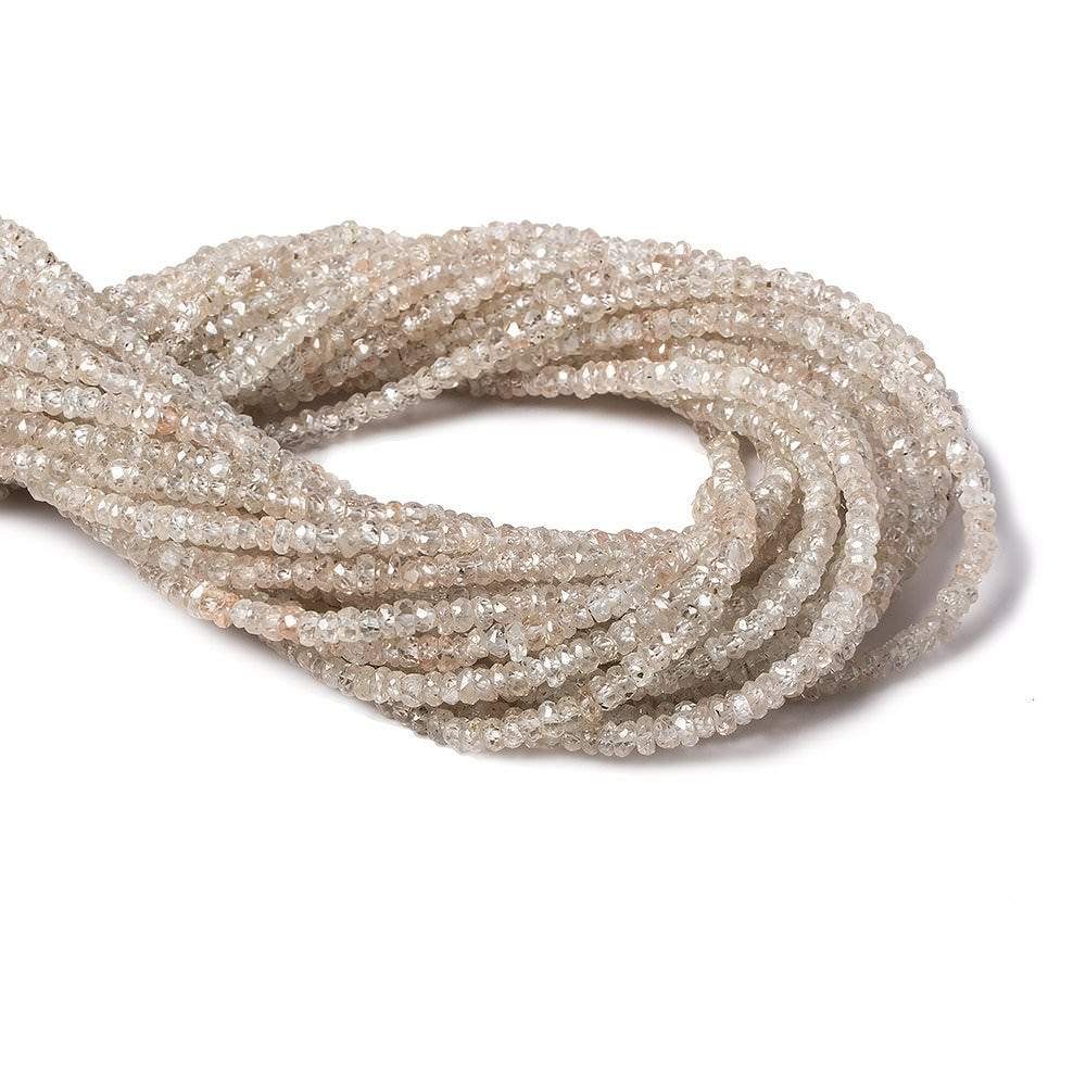 3mm Champagne Zircon Faceted Rondelle Beads 13.5 inch 200 pieces