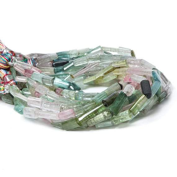 4-11mm MultiColor Tourmaline polished Crystal Beads 16 inch 40 pieces