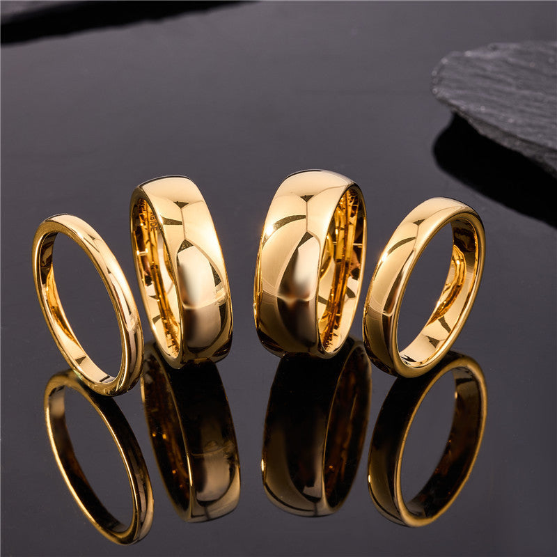 Sleek Unisex Polished Tungsten Carbide Ring That Wont Fade