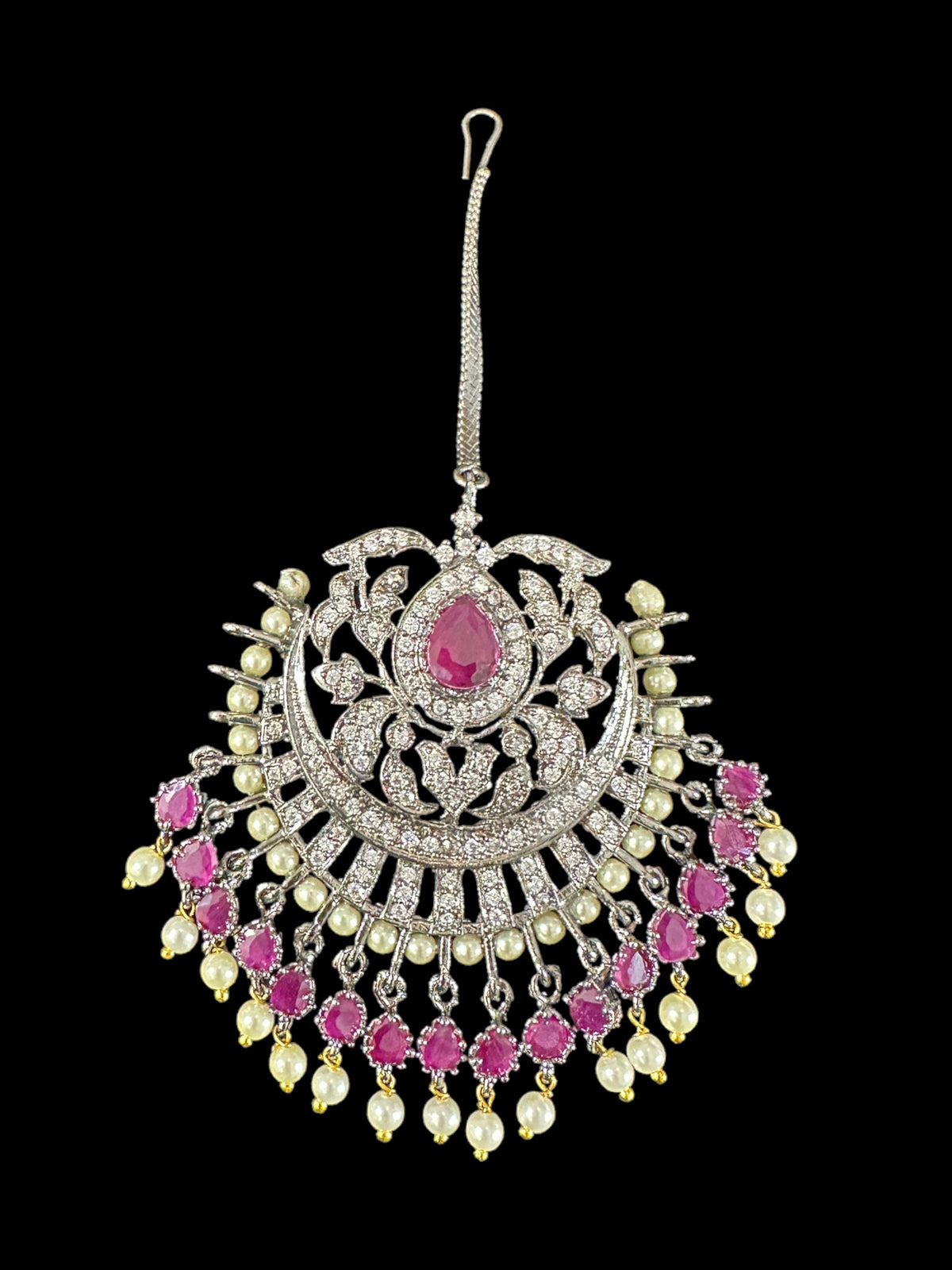 DJET48 Victorian earrings tika - ruby ( READY TO SHIP )