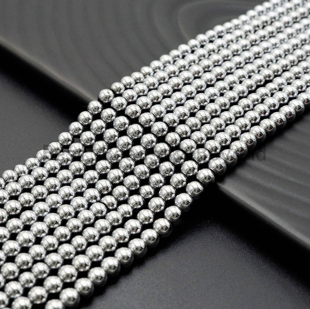 Darker Silver Hematite Beads-2mm/3mm/4mm/6mm/8mm/10mm, sku#s117