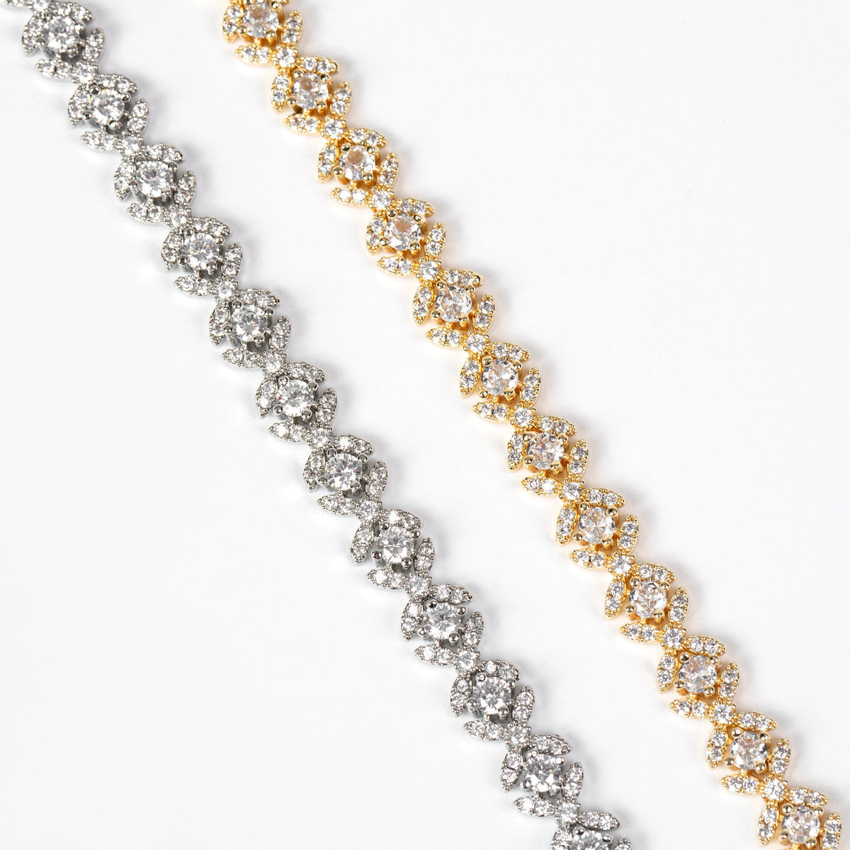 Cross-border New Light Luxury Geometric Colorful Gemstone Bracelet With Full Zircon Stones