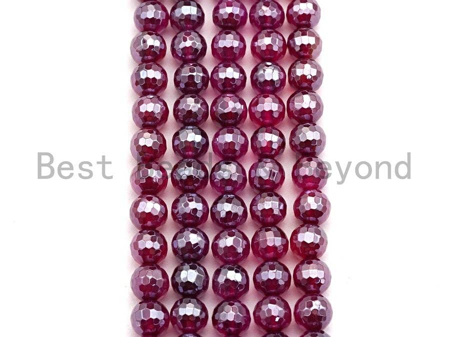 Mystic Plated Purple Agate Beads, Natural Purple Agate beads, 8mm/10mm/12mm, sku#U480