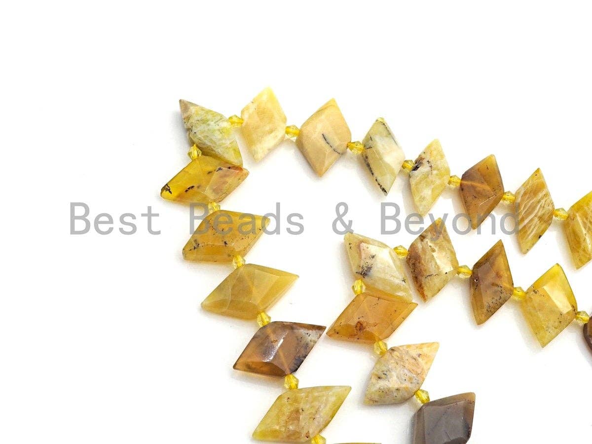 High Quality Natural Yellow Opal Horse Eye Shape Beads, Natural Yellow Opal beads, 16x30mm, sku#U673