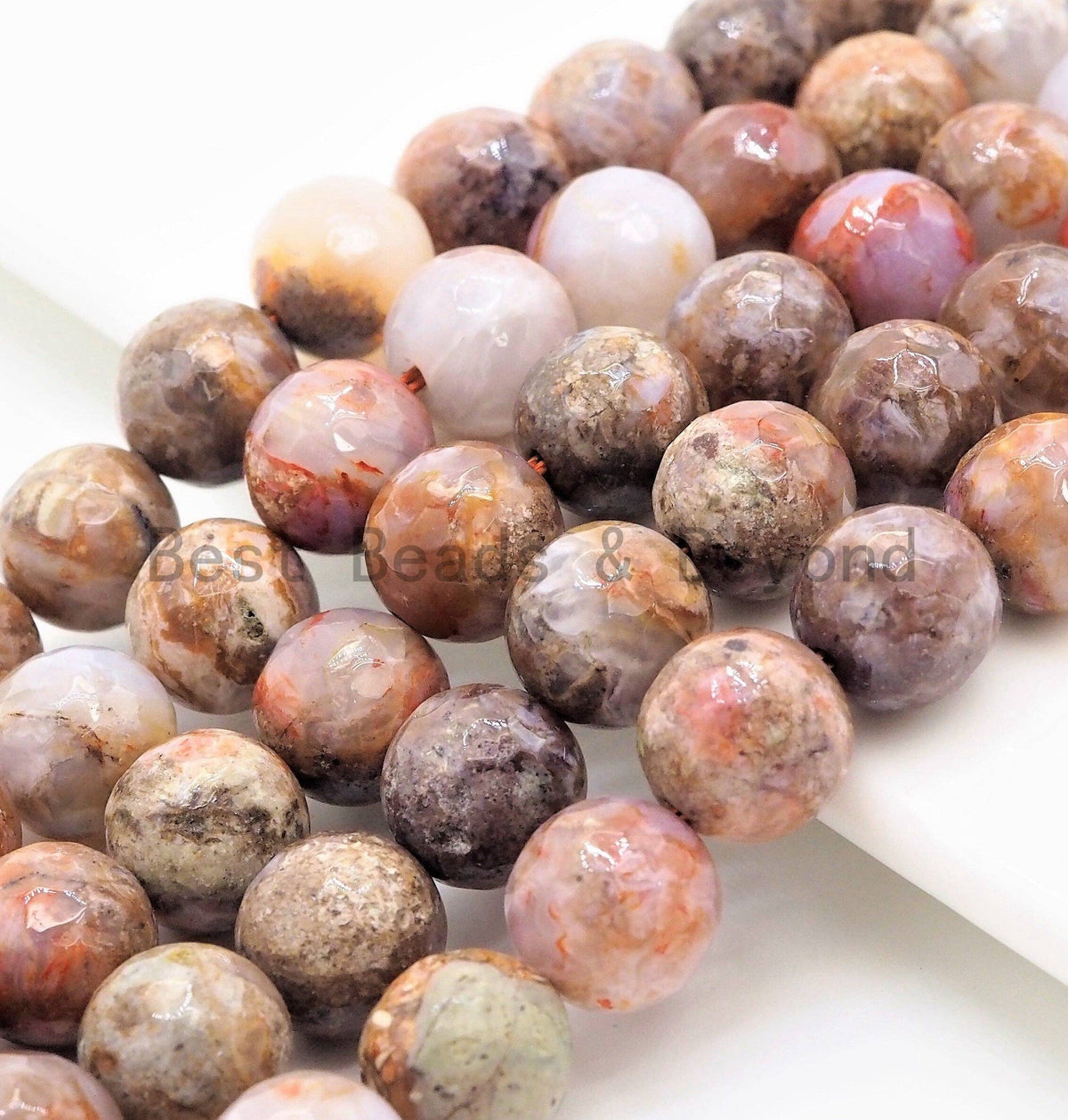 Quality Natural Bloodshot Jade Round Faceted Beads,6mm/8mm/10mm/12mm beads, Brown Gemstone, 15.5inch strand, SKU#U328