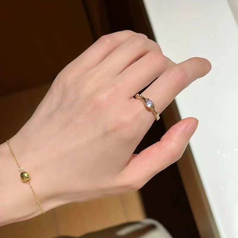 2026 New Luxury Fairy Butterfly Ring For Women, Korean Style Niche Unique Design Ring