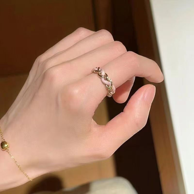 Dreamy Purple Butterfly Open Ring, Sparkling Zircon Dainty Band, Cute Fairy Style Adjustable Ring For Women