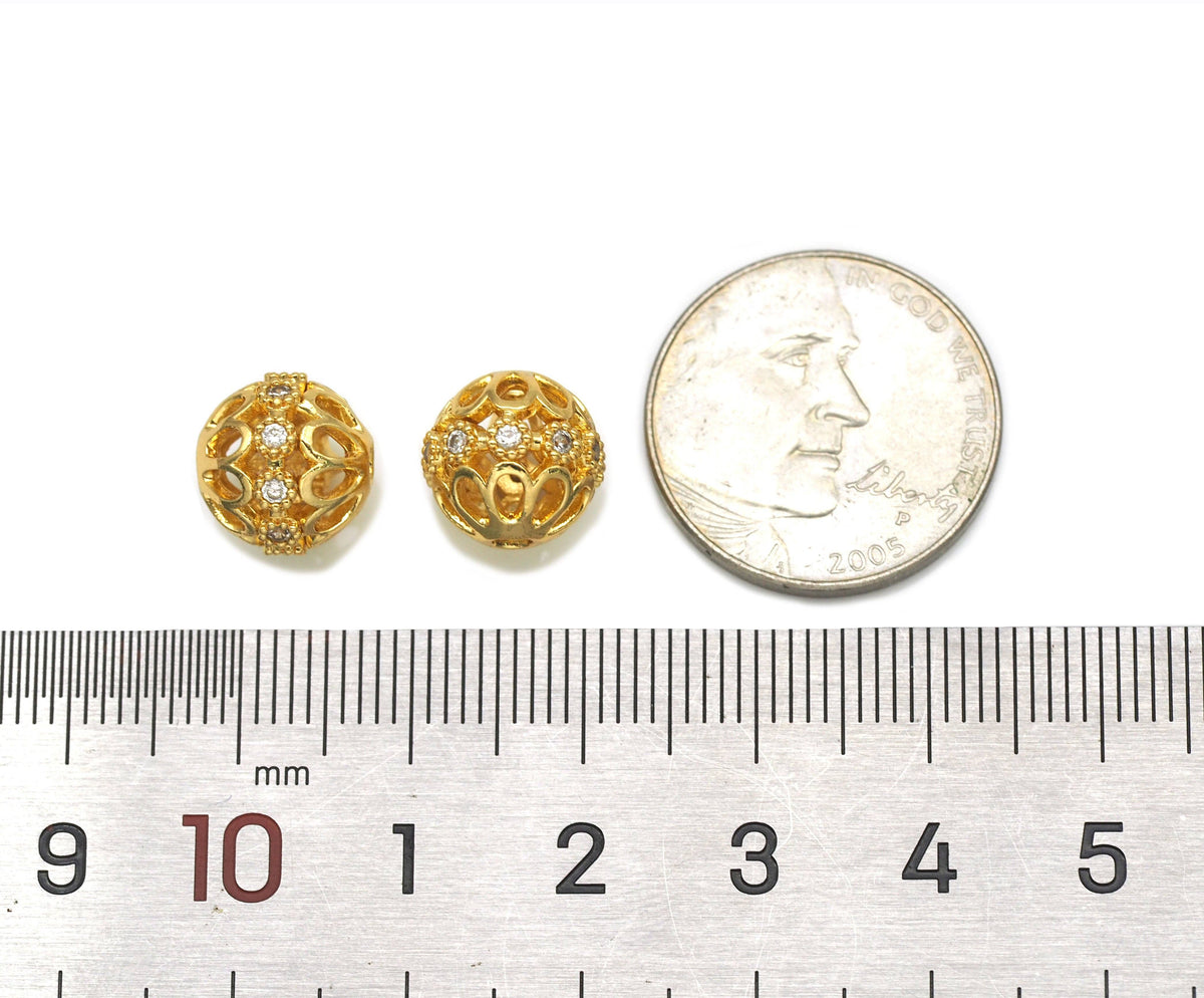 CZ Ball Spacer Beads, Sku#LD200