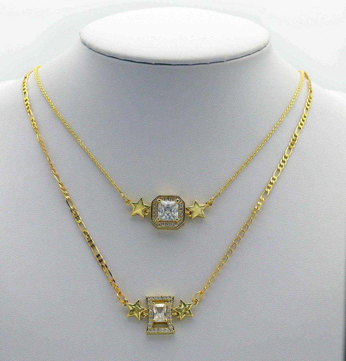 CZ Gold Charm, Sku#M410