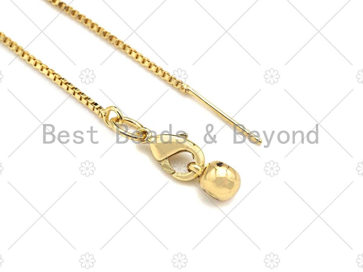 New Style Bolo box Chain Sliding Adjustable Necklace Bracelet Chain, SKU#A107