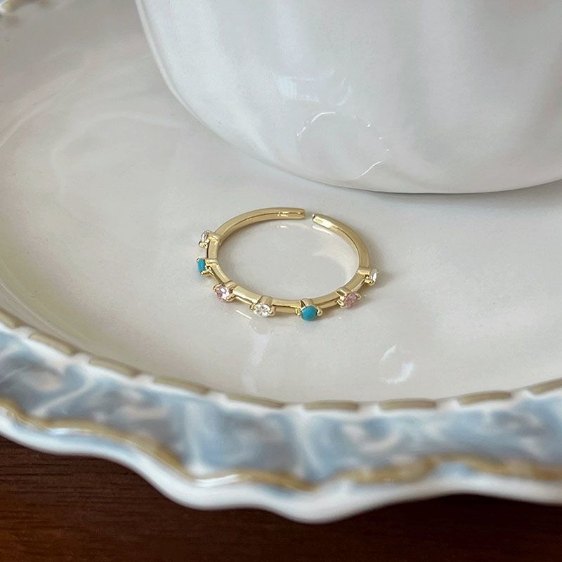 Sweet 3D Butterfly Ring For Women, Delicate Enamel Color, Cute Adjustable Ring, INS Style Niche Index Finger Ring