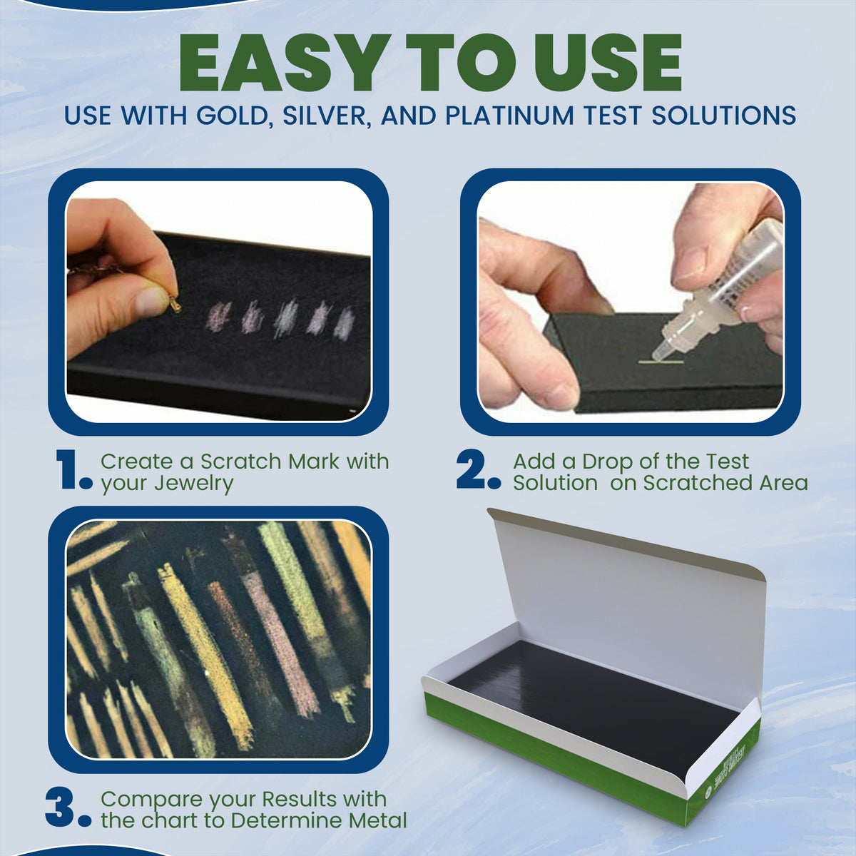 Essentials Kit | Gold, Silver & Platinum Testing Kit | 13-Piece Appraisal Bundle with Acid Solutions, Storage Box, Files, Loupe, Test Bars, Magnet & Neutralizer